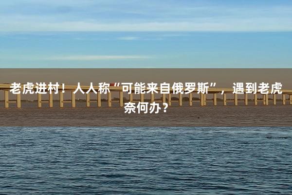 老虎进村!人人称“可能来自俄罗斯”,遇到老虎奈何办?