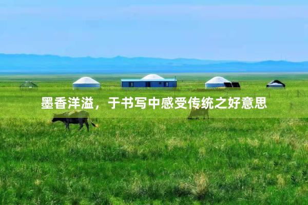 墨香洋溢，于书写中感受传统之好意思