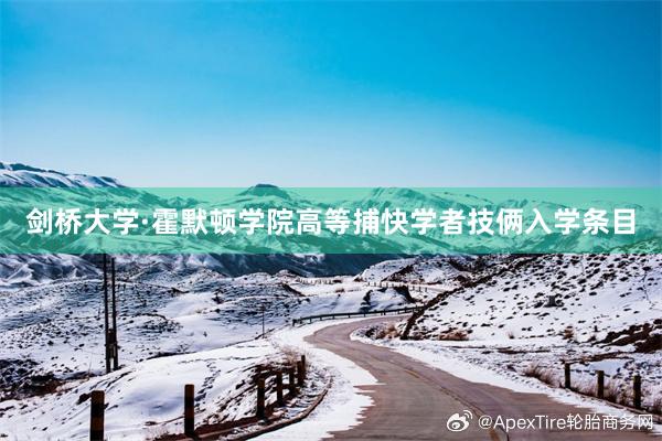 剑桥大学·霍默顿学院高等捕快学者技俩入学条目